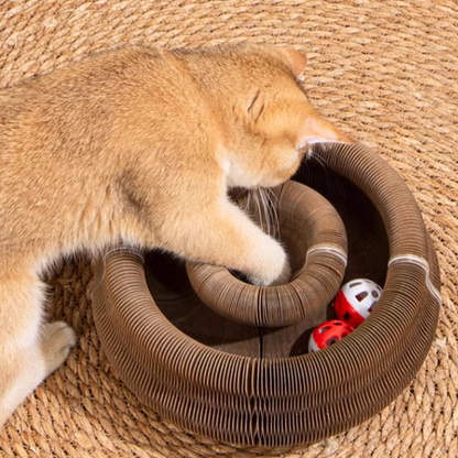 Foldable Magic Accordion Cat Scratcher – Entertaining and Stress-Relieving