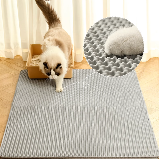 Hole-Style EVA Cat Litter Mat – Prevents Litter Spillage & Easy Cleaning